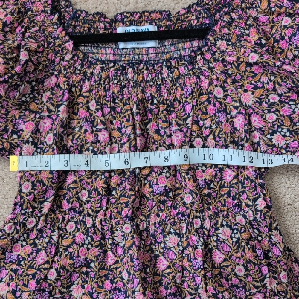 Floral Puff Sleeve Top XS - Picture 6 of 8